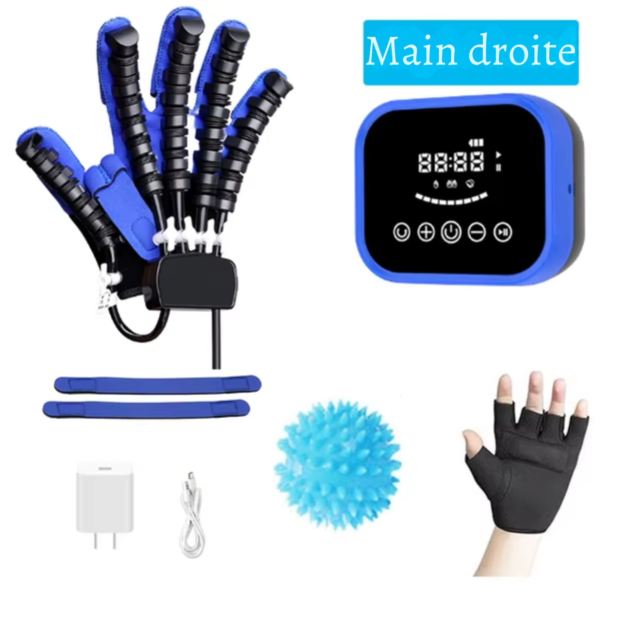 Gants Kinésithérapie Pneumatiques pour Doigts