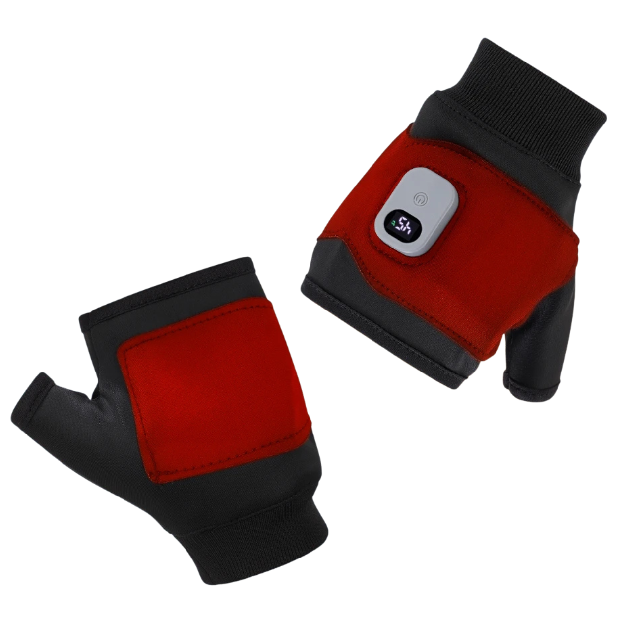 Gants chauffants USB sans doigts 3 niveaux de chaleur