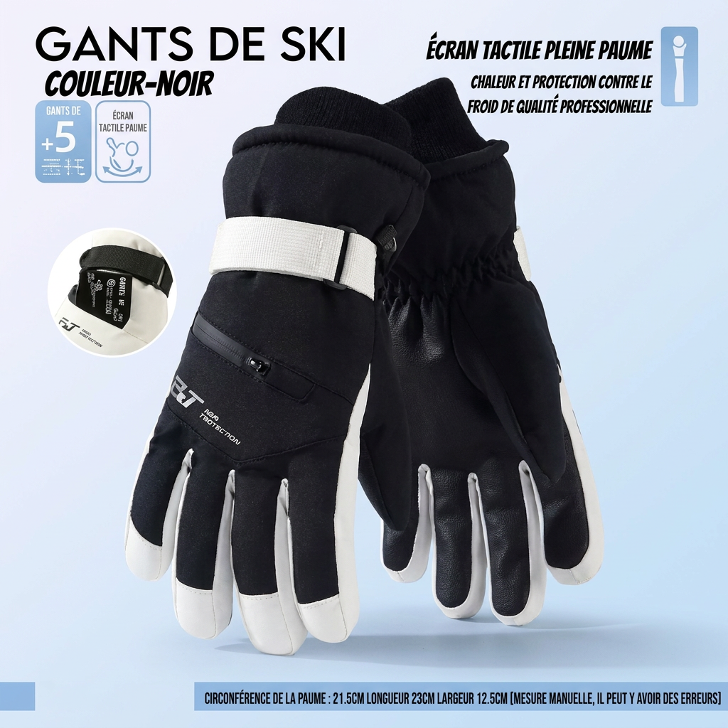 Gants Unisexe Cyclisme Hiver Thermiques Imperméables Écran Tactile