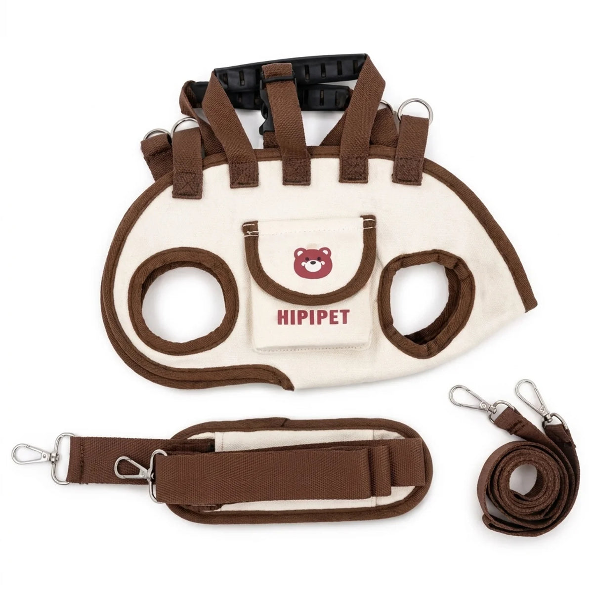 Harnais de Portage Polyvalent 3-en-1 pour Petit Chien