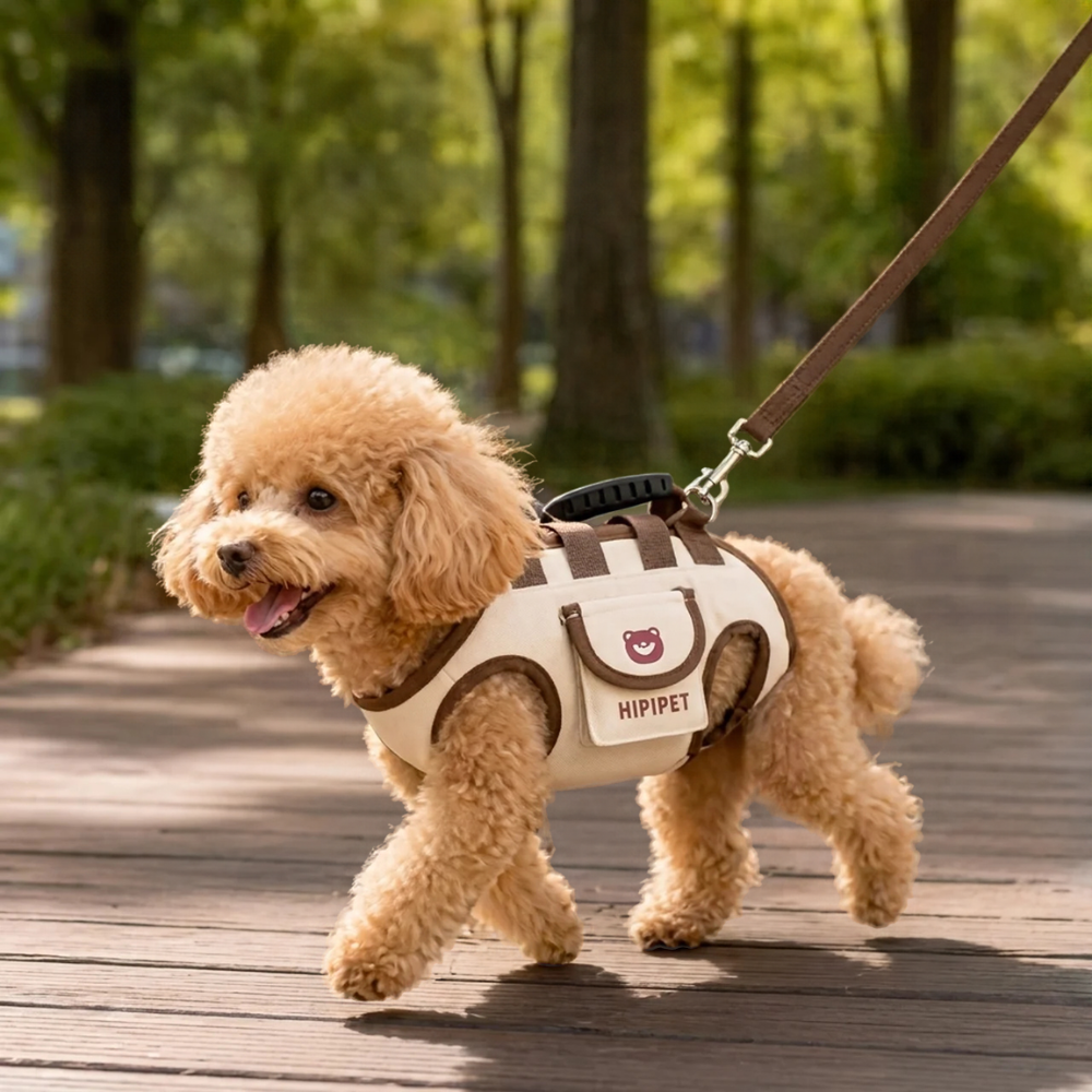 Harnais de Portage Polyvalent 3-en-1 pour Petit Chien