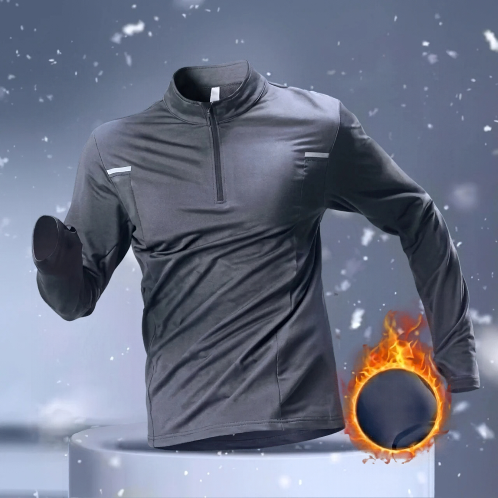Haut d'Entraînement Chaud Homme Demi-Zip Séchage Rapide