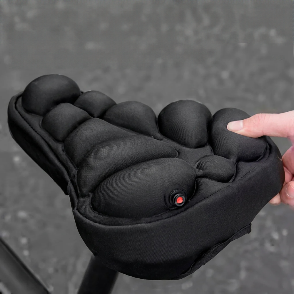 Housse de selle de vélo gonflable 3D Coussin de selle confortable avec absorption des chocs