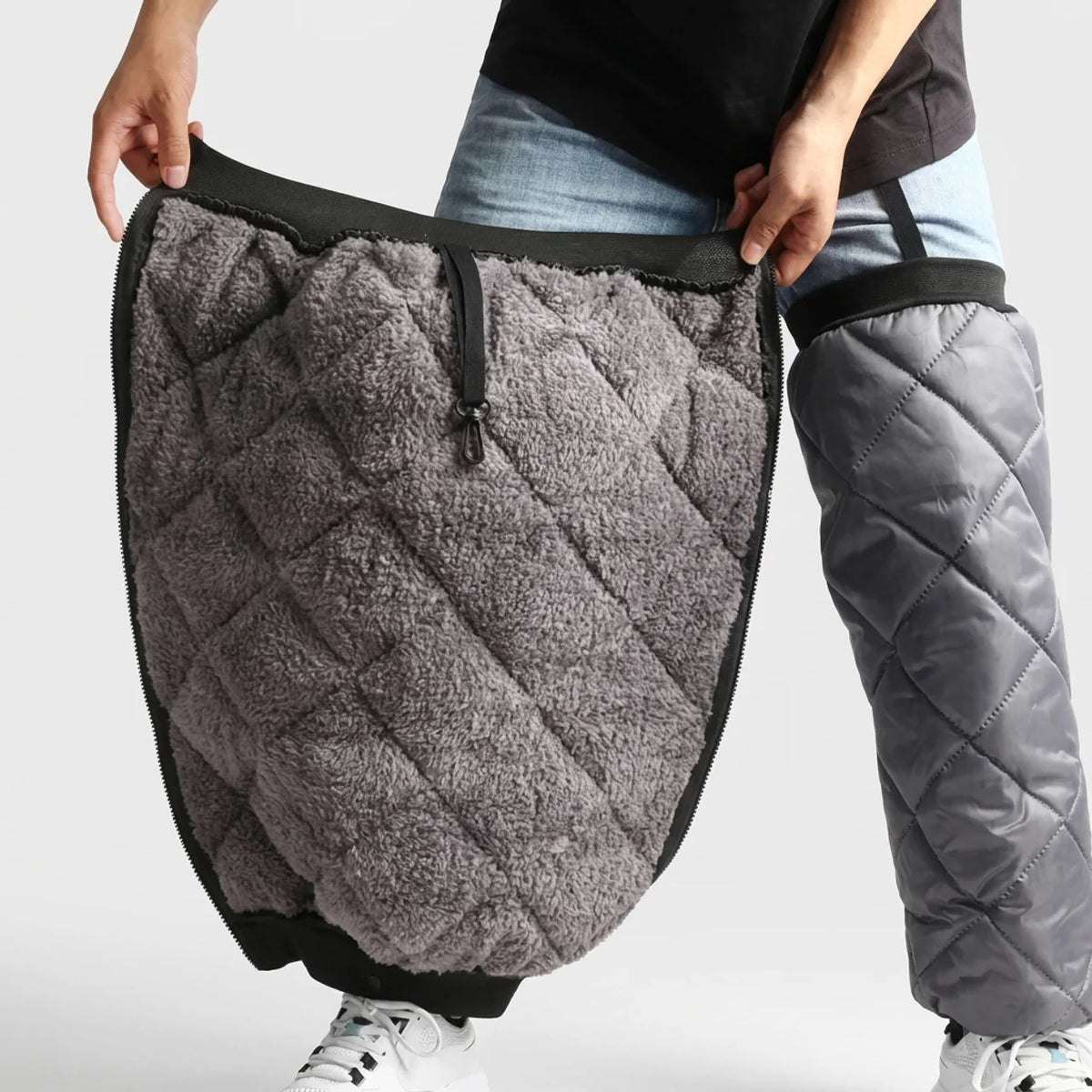 Jambières Chauffantes de Moto Imperméables Protège-Genoux Thermiques et Coupe-Vent
