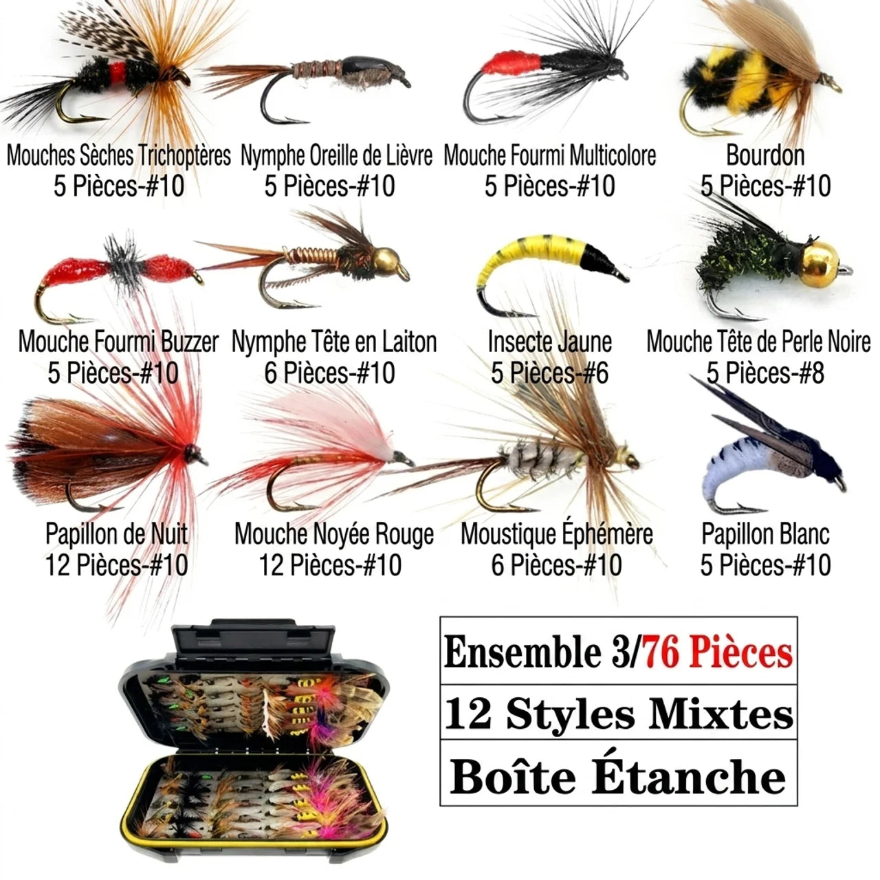 Kit Mouches Pêche Truite