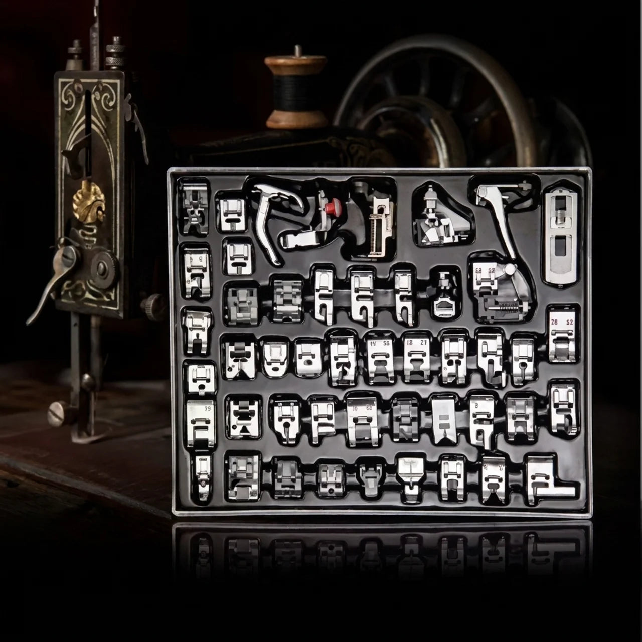 Kit 32 Pieds de Biche Multifonctions pour Machine à Coudre