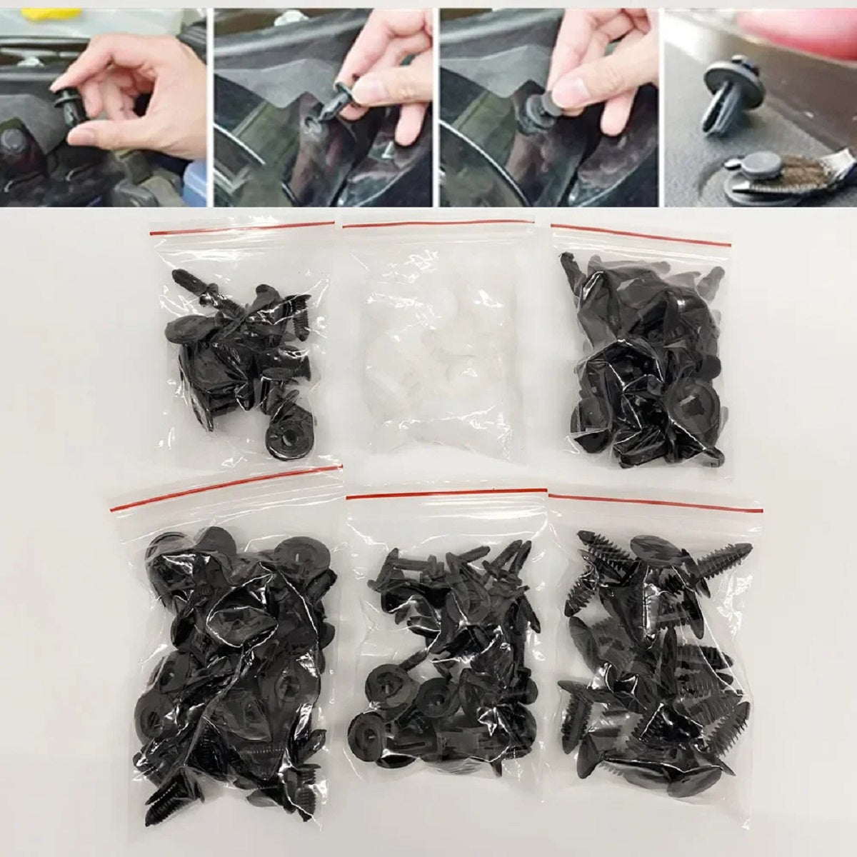Kit Clips Fixation Auto Universel
