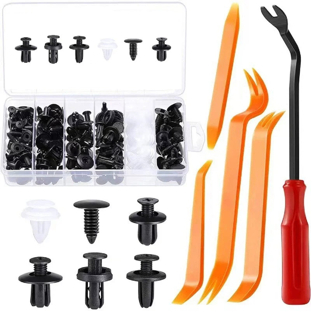 Kit Clips Fixation Auto Universel