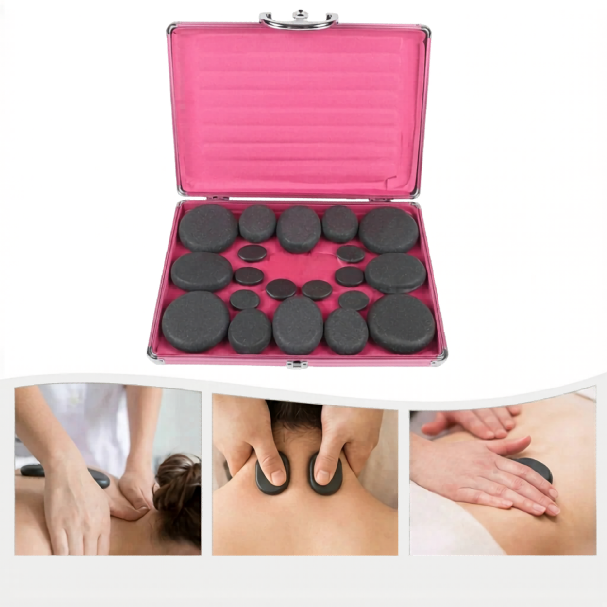 Kit Pierres Chaudes Massage Pro