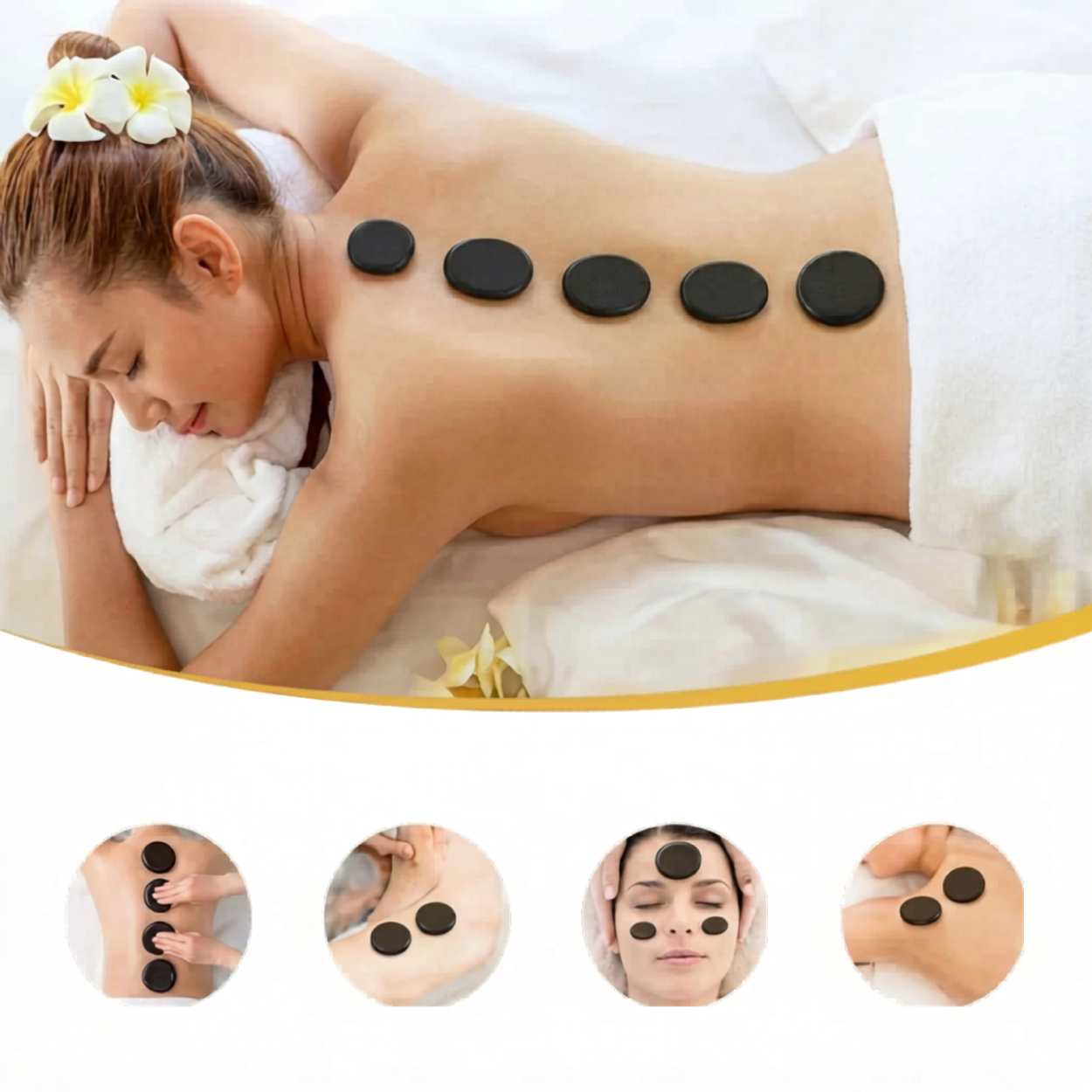 Kit Pierres Chaudes Massage Pro