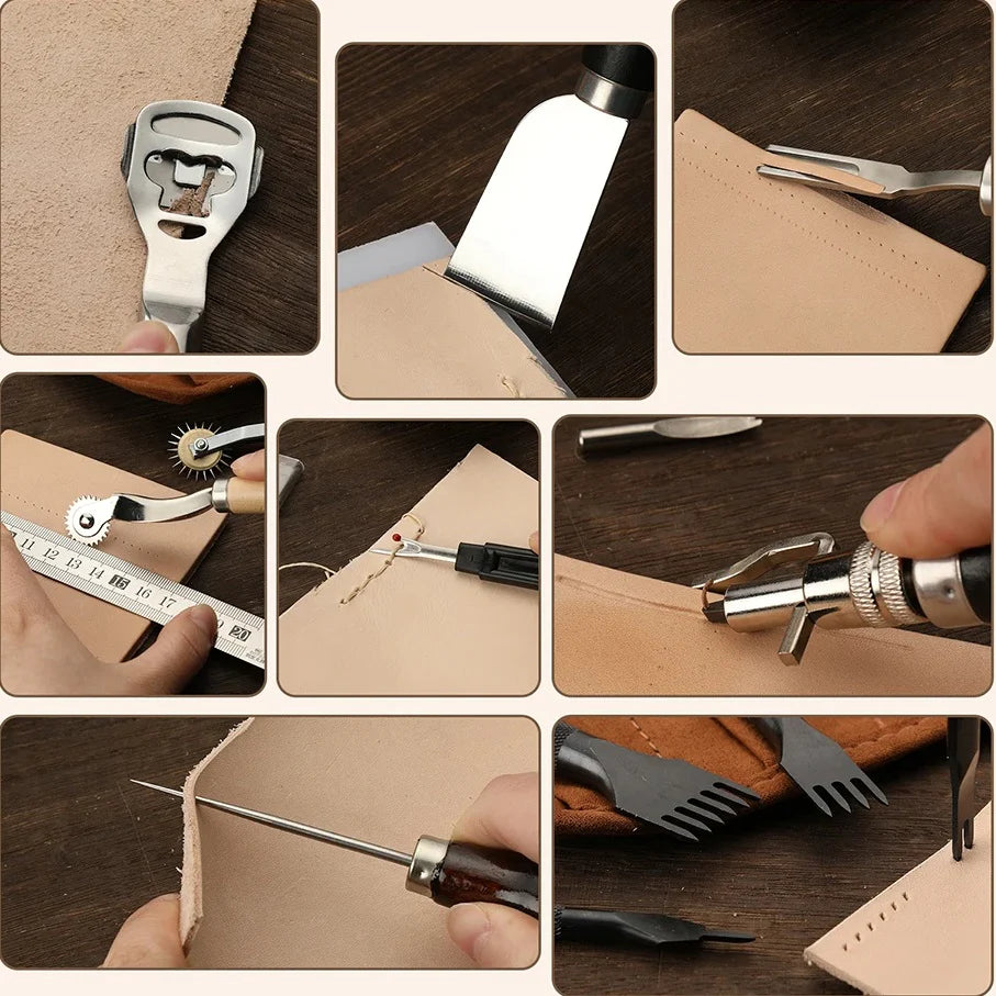 Kit Professionnel d’Outillage pour Travail du Cuir