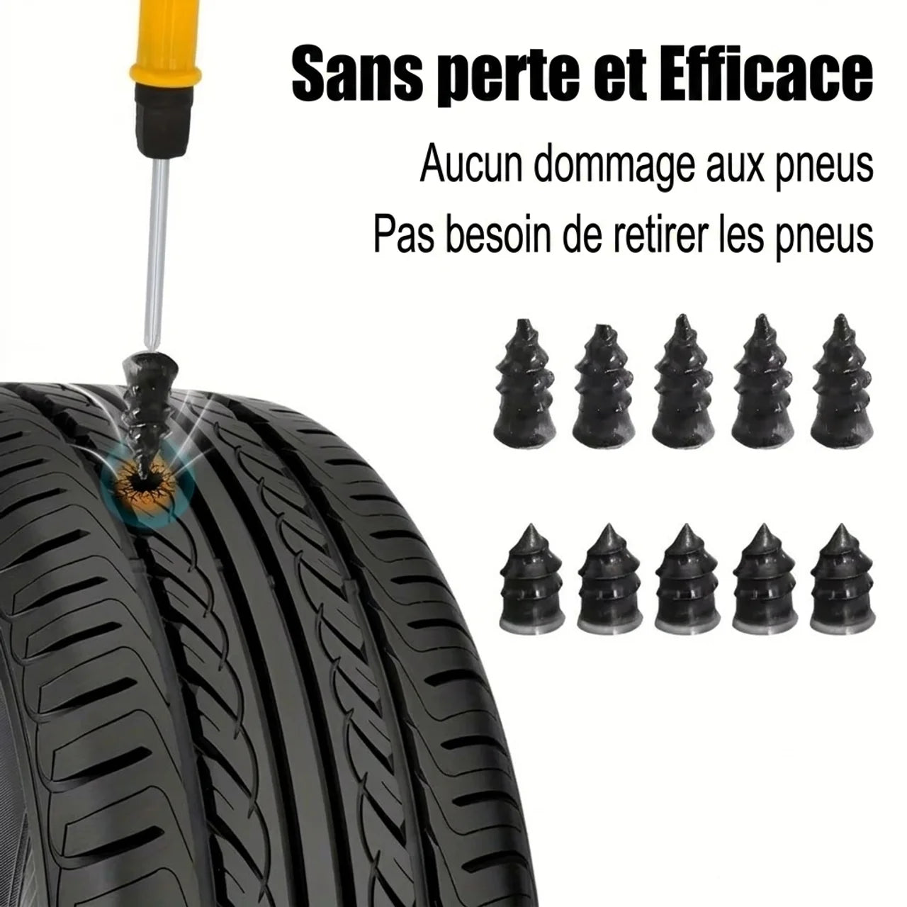 Kit anti crevaison Réparation Pneu Express