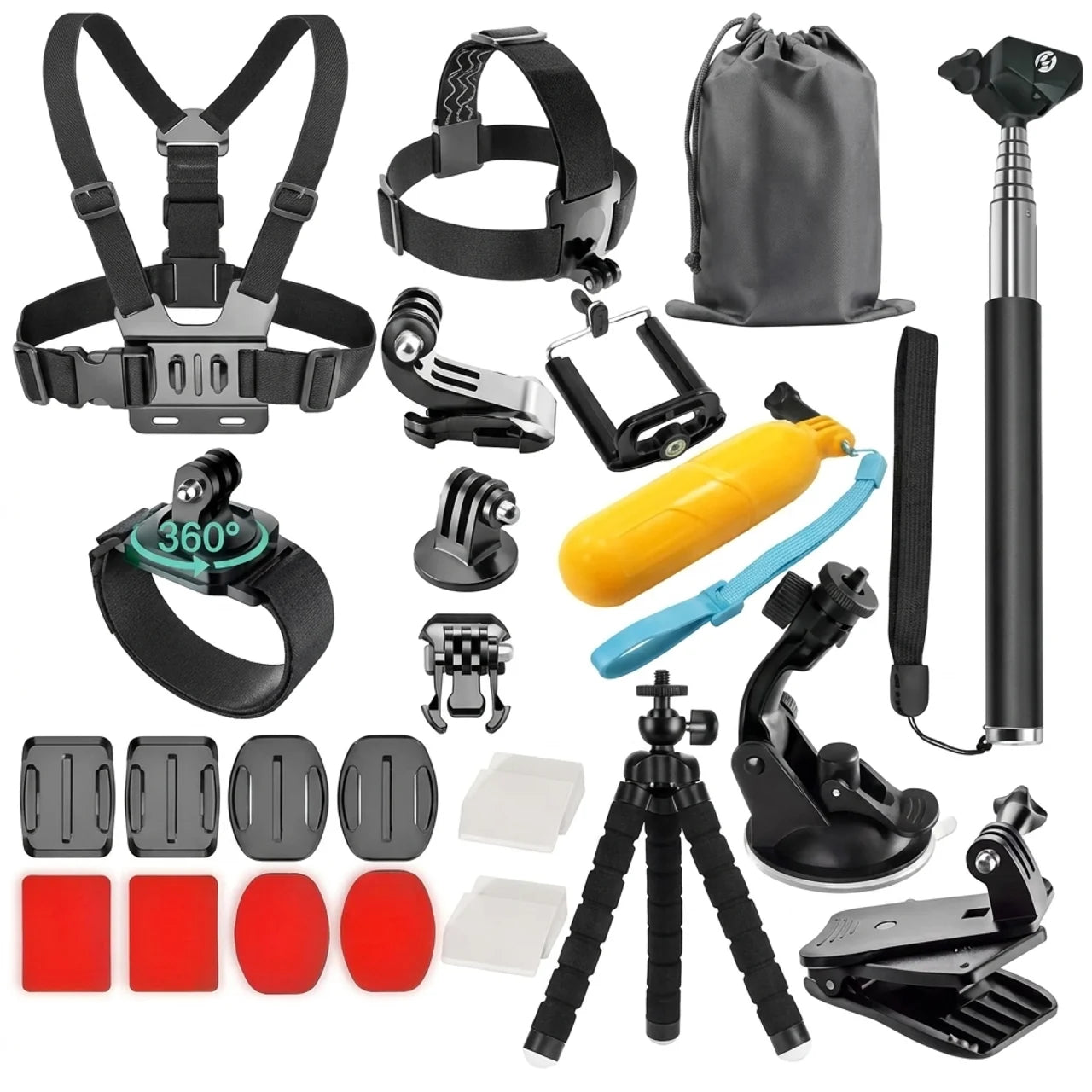 Kit d’Accessoires Universel pour Caméra GoPro Insta360 & Xiaomi Yi