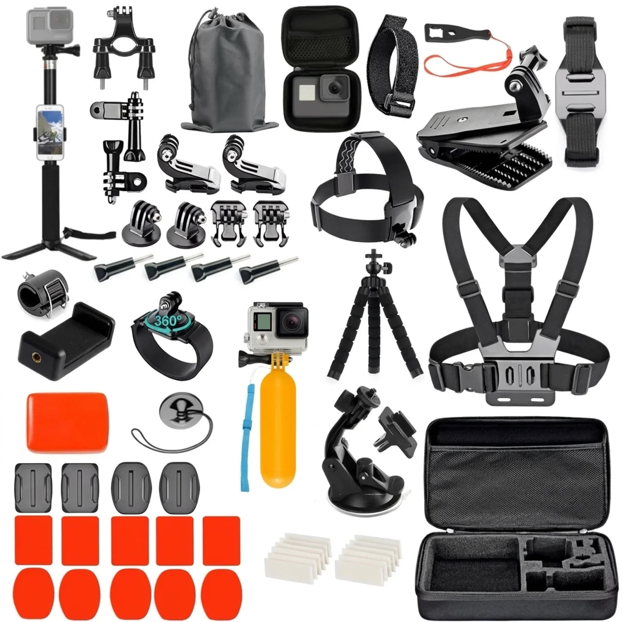 Kit d’Accessoires Universel pour Caméra GoPro Insta360 & Xiaomi Yi