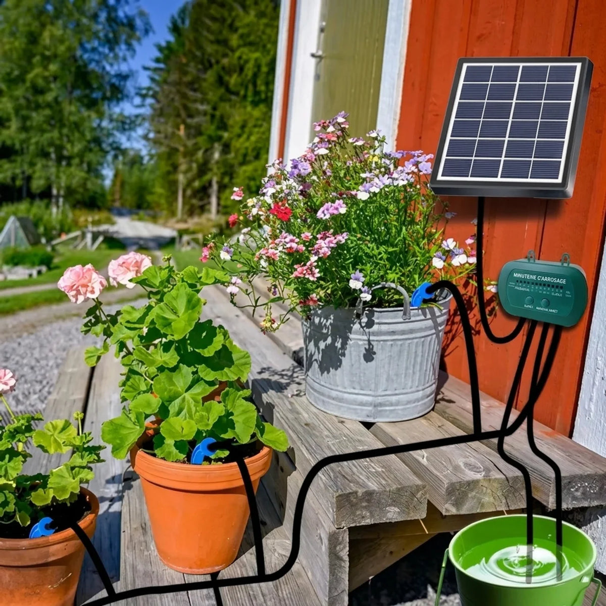 Kit d’arrosage automatique solaire pour plantes