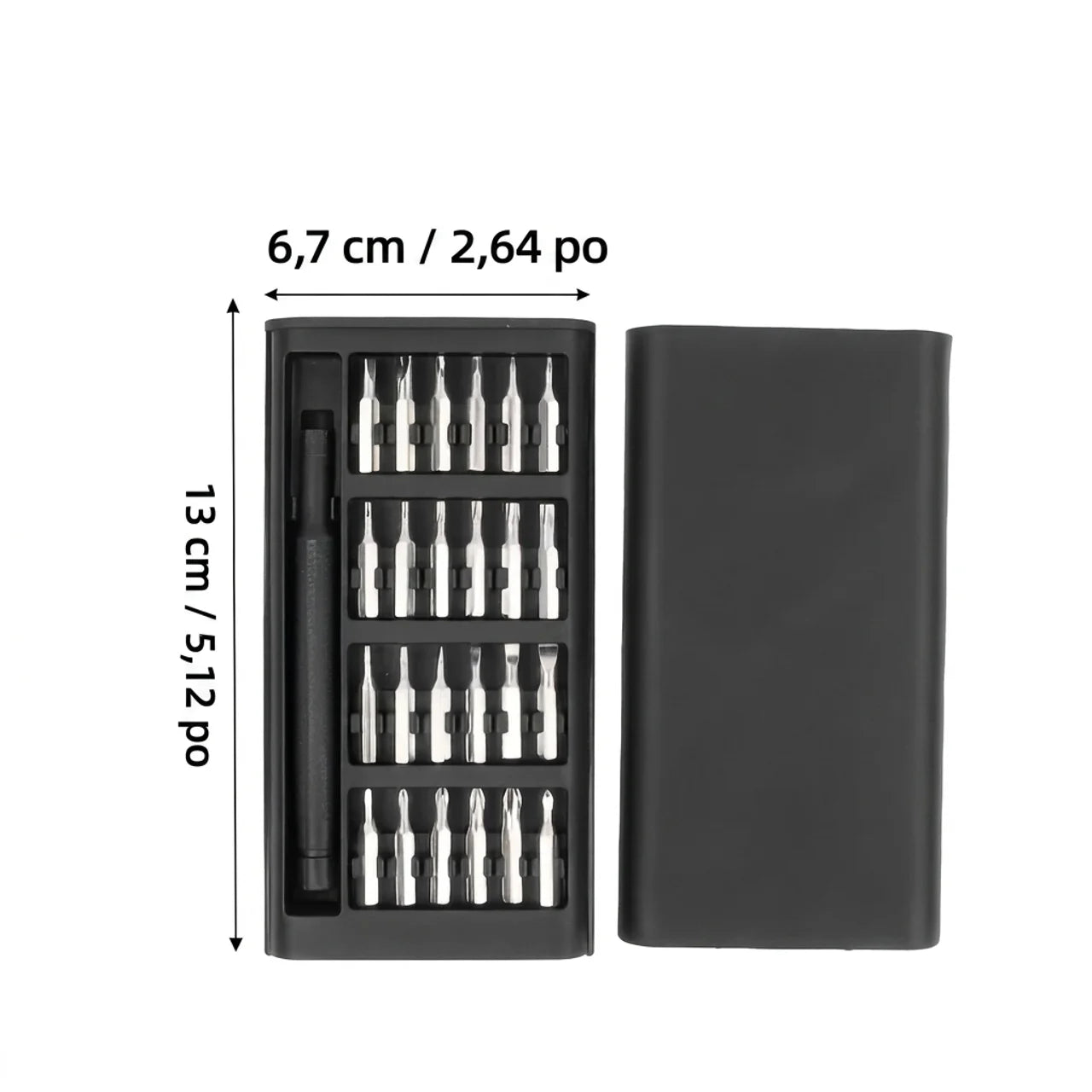 Kit de Tournevis de Précision Embouts en Acier S2 pour Smartphone PC Montre et Électronique