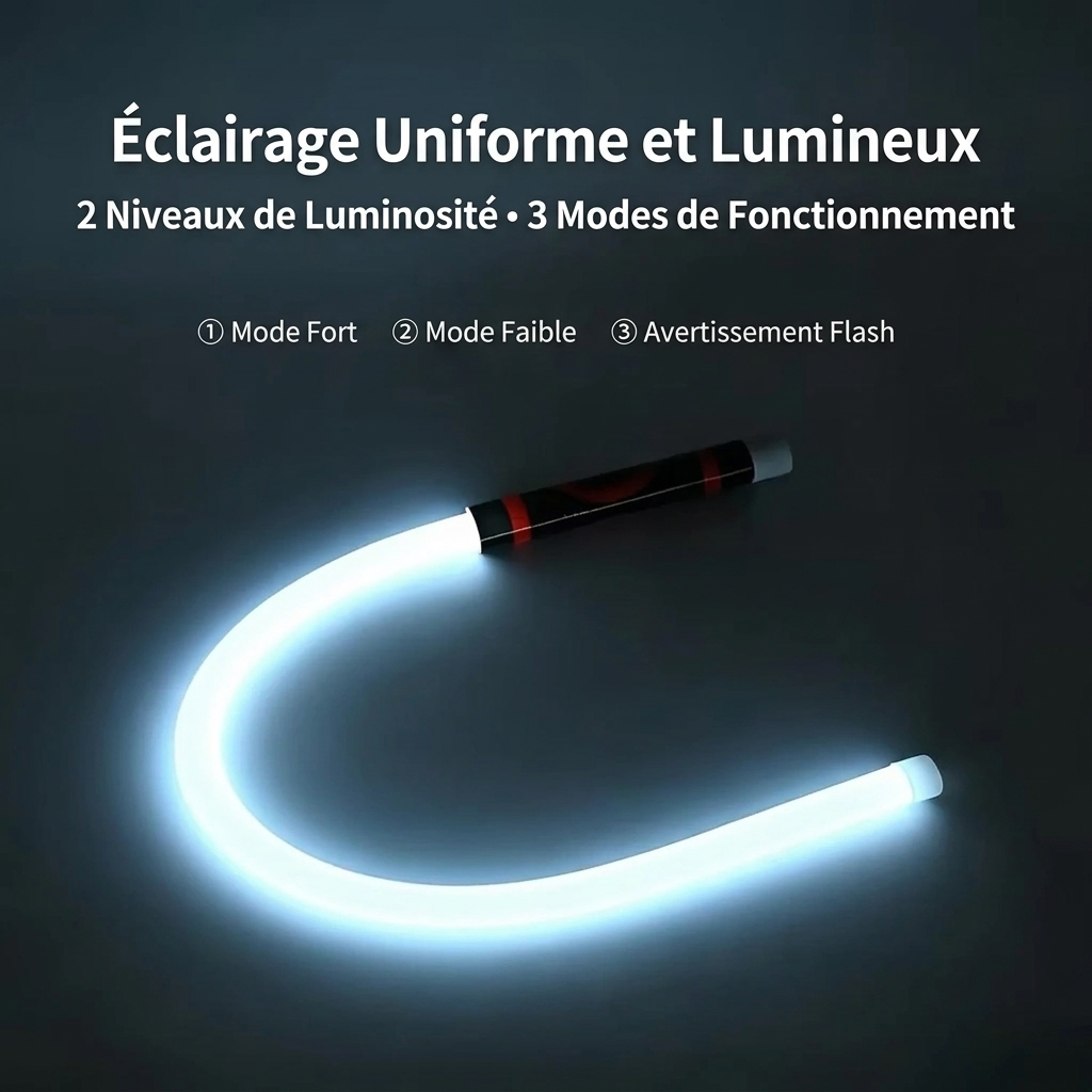 Lampe de travail LED flexible rechargeable haute luminosité pour réparation automobile
