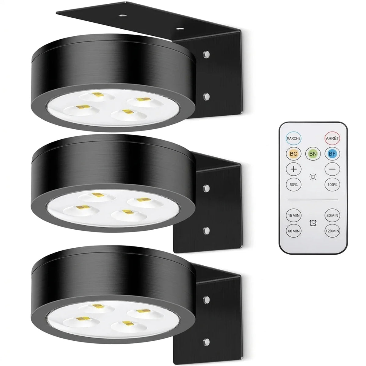 Lampes LED magnétiques pour tableaux avec télécommande variateur et minuterie