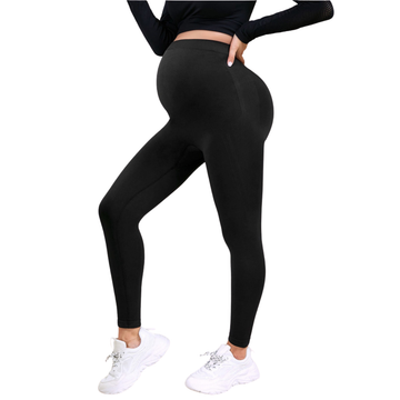Legging de Grossesse Extensible Soutien du Ventre & Effet Galbant