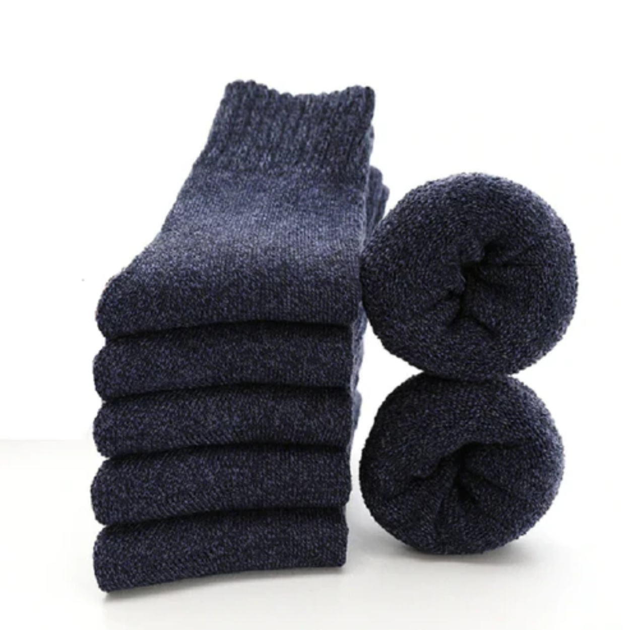 Lot de 5 Paires de Chaussettes en Laine Épaissie