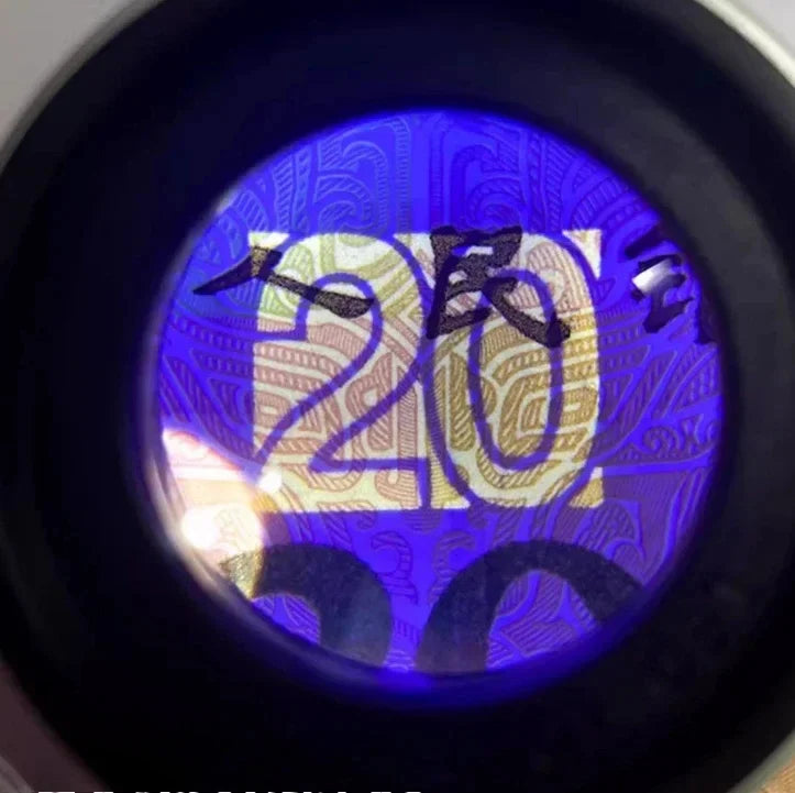 Loupe HD grossissement 60X avec éclairage LED et UV rechargeable USB