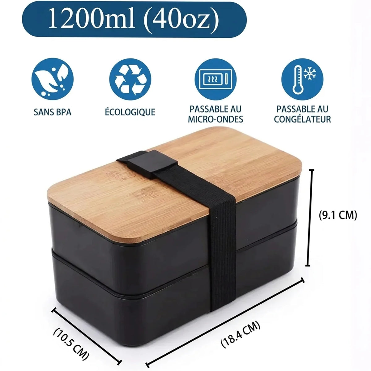 Lunch box Bento sac isotherme compatible micro-ondes et lave-vaisselle