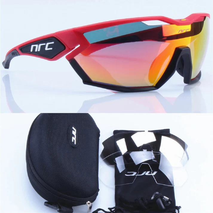 Lunettes de Cyclisme Sportives 3 Verres Interchangeables VTT Route et Sports Outdoor