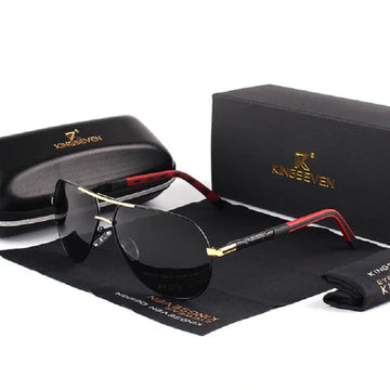 Lunettes de Soleil Polarisées Vintage Aluminium UV400