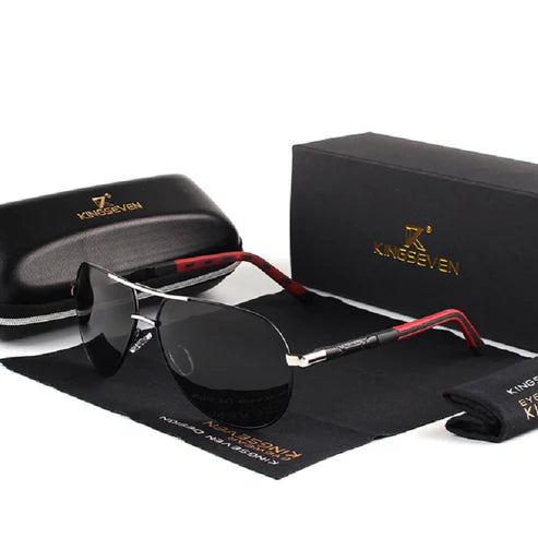 Lunettes de Soleil Polarisées Vintage Aluminium UV400