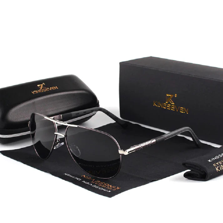 Lunettes de Soleil Polarisées Vintage Aluminium UV400