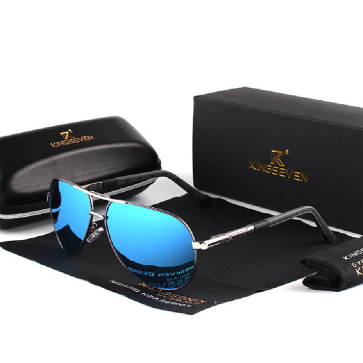 Lunettes de Soleil Polarisées Vintage Aluminium UV400