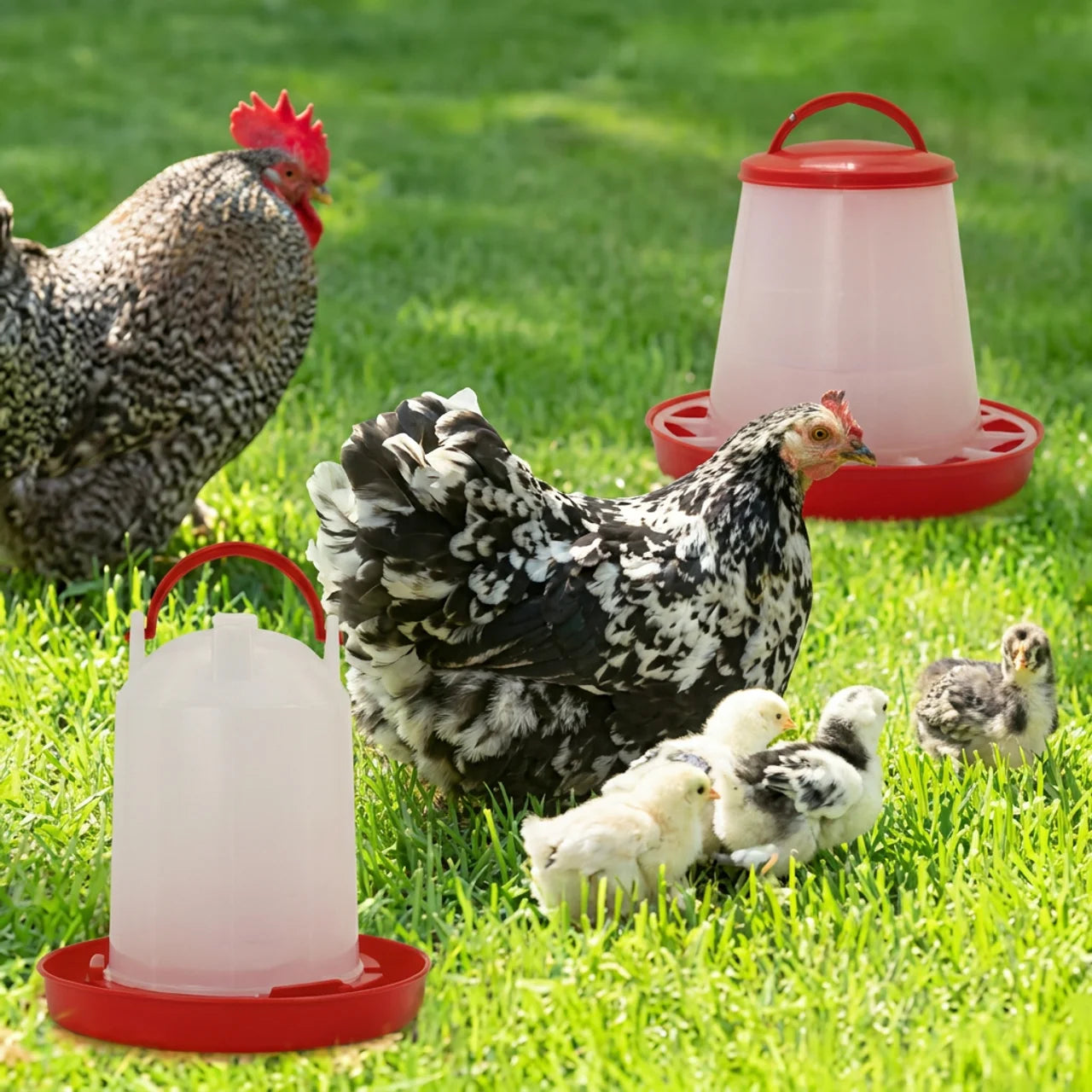 Mangeoire et Abreuvoir Pour Poules 3L / 3KG