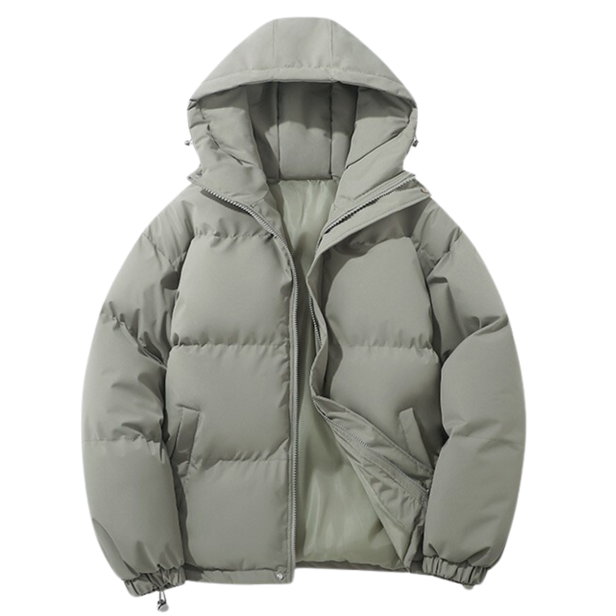 Manteau d’Hiver Unisexe Rembourré en Coton avec Capuche Amovible – Confort et Chaleur