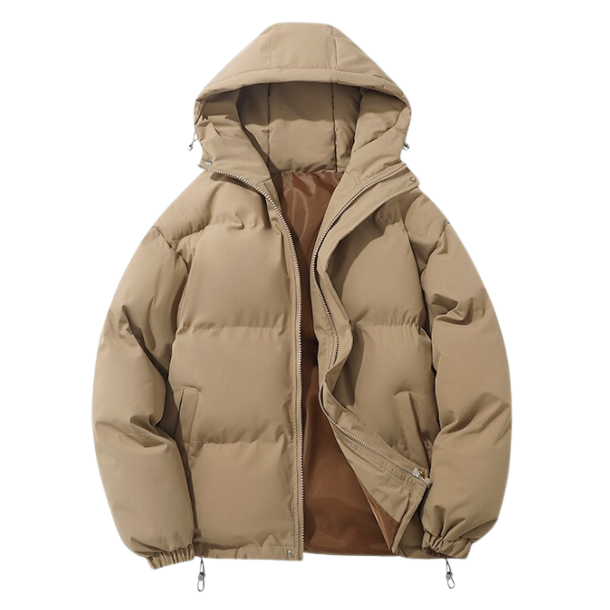 Manteau d’Hiver Unisexe Rembourré en Coton avec Capuche Amovible – Confort et Chaleur
