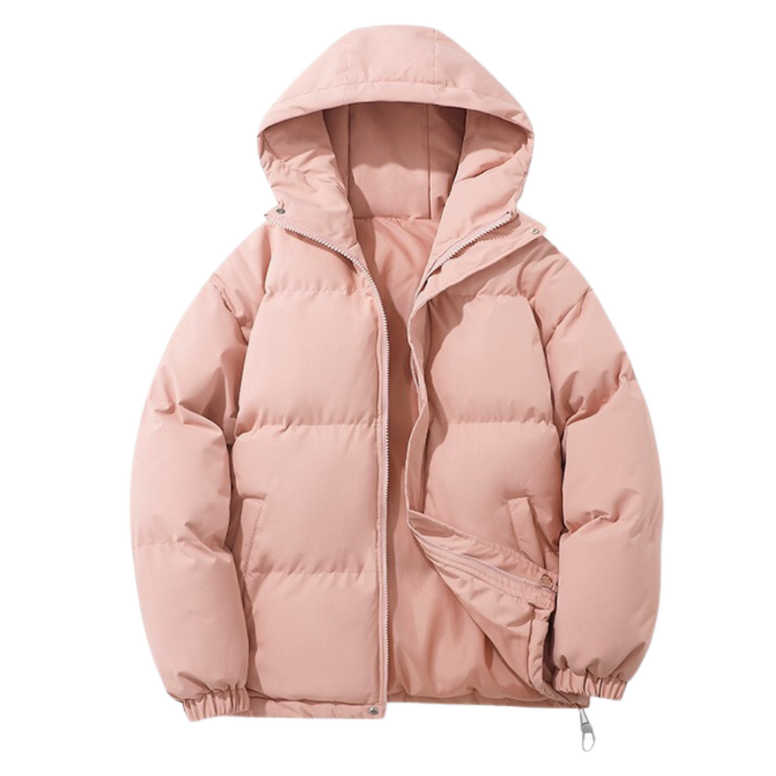 Manteau d’Hiver Unisexe Rembourré en Coton avec Capuche Amovible – Confort et Chaleur