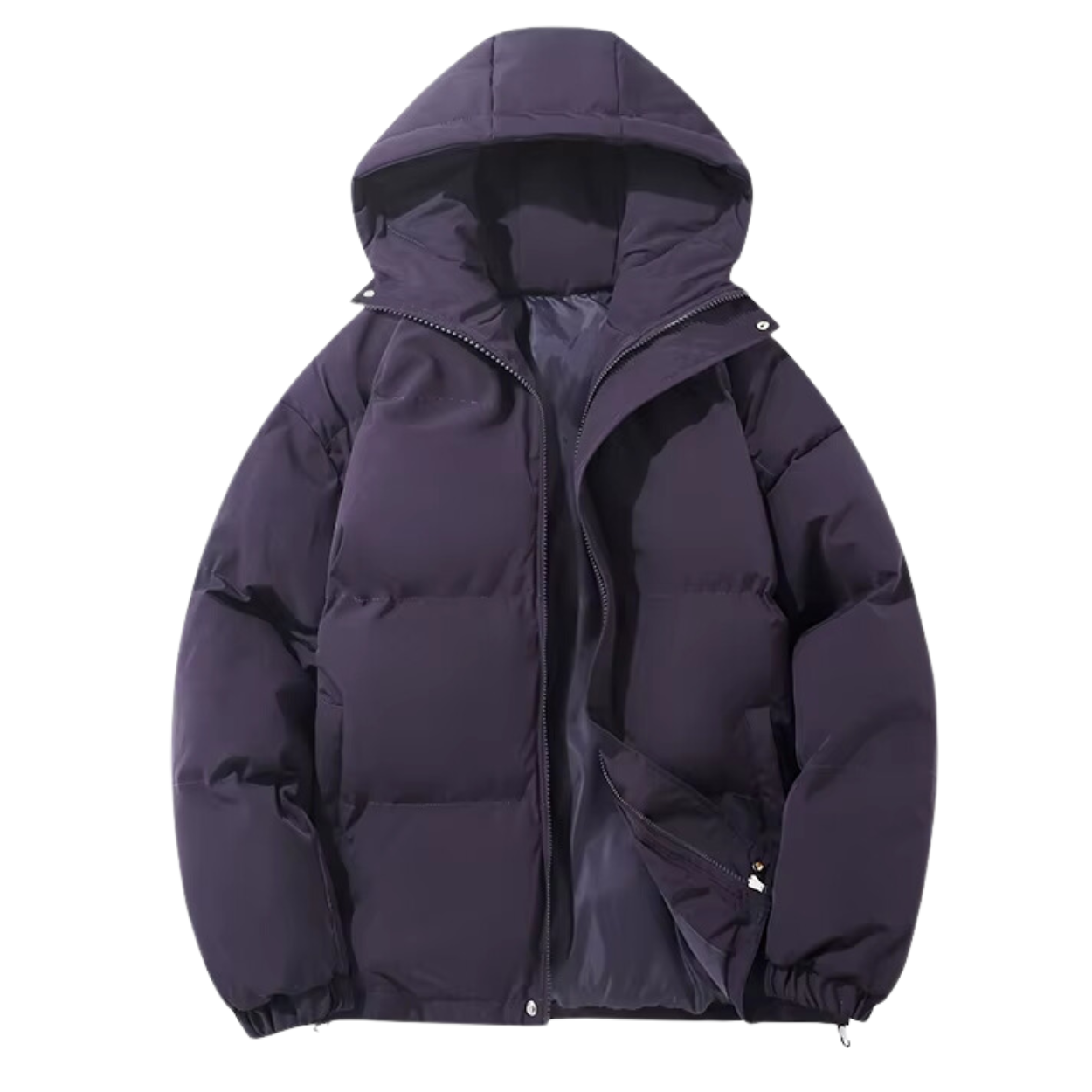 Manteau d’Hiver Unisexe Rembourré en Coton avec Capuche Amovible – Confort et Chaleur