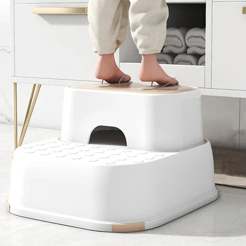 Marchepied antidérapant pour enfant Escabeau Marches pour Salle de Bain et Apprentissage de la Propreté