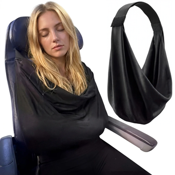 Masque de Sommeil & Système de Soutien Cervical 3-en-1 Bien Dormir en Avion