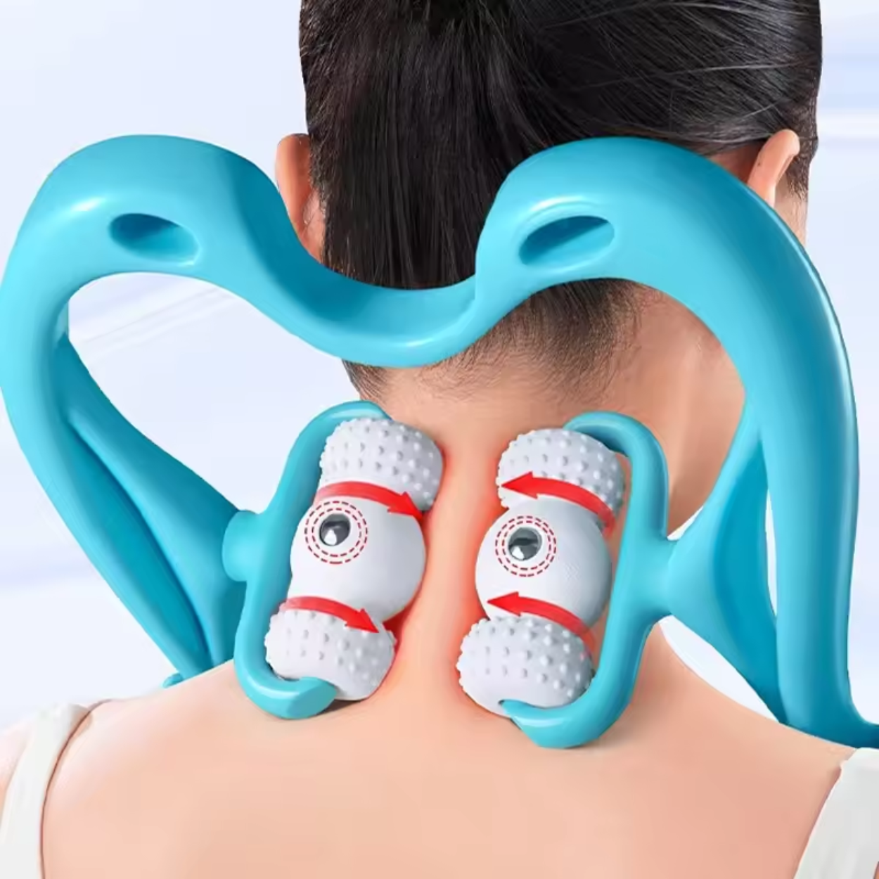 Masseur de Cou et Dos à 6 Rouleaux