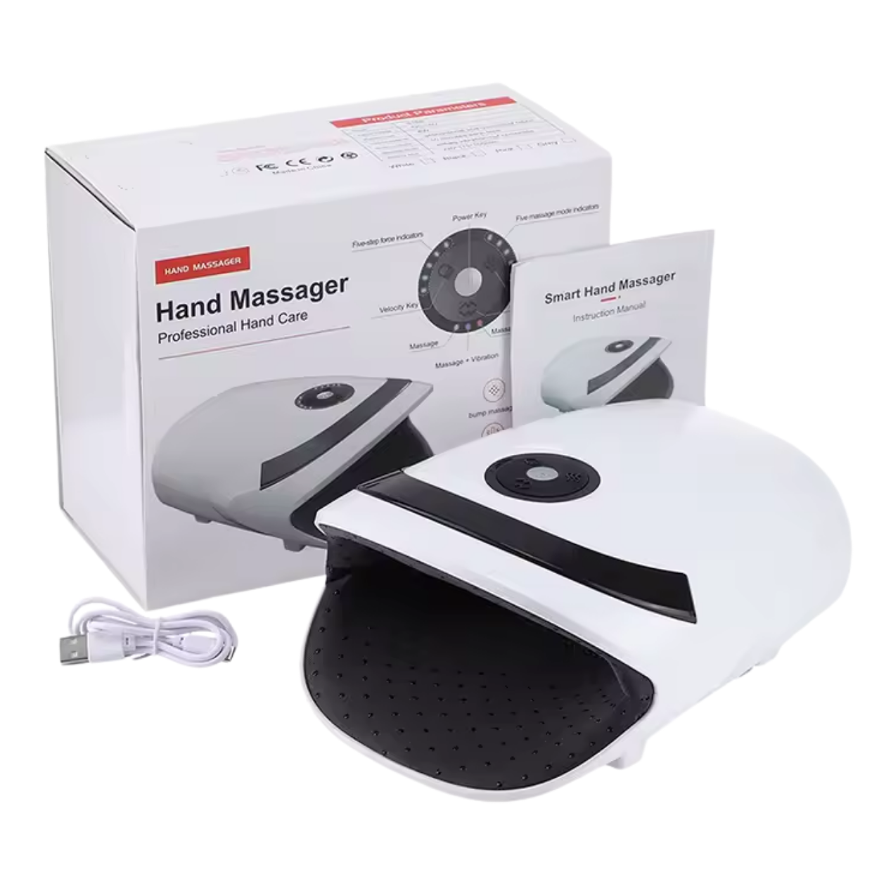 Masseur de Mains Chauffant à Compression Intelligente