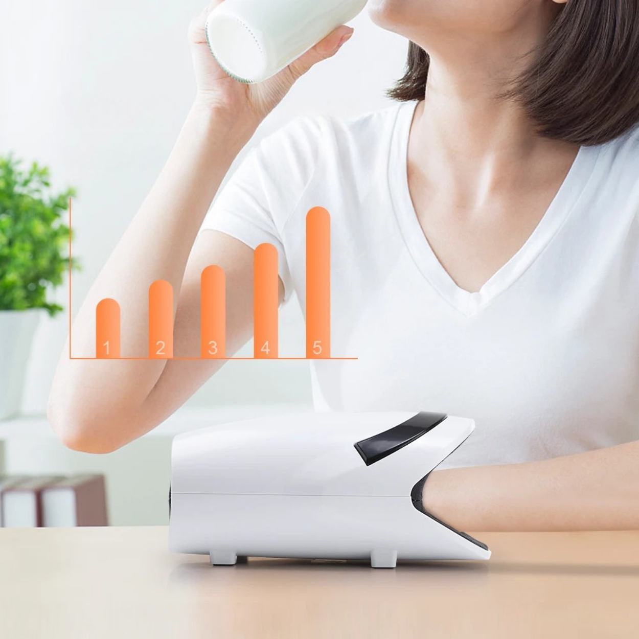 Masseur de Mains Chauffant à Compression Intelligente