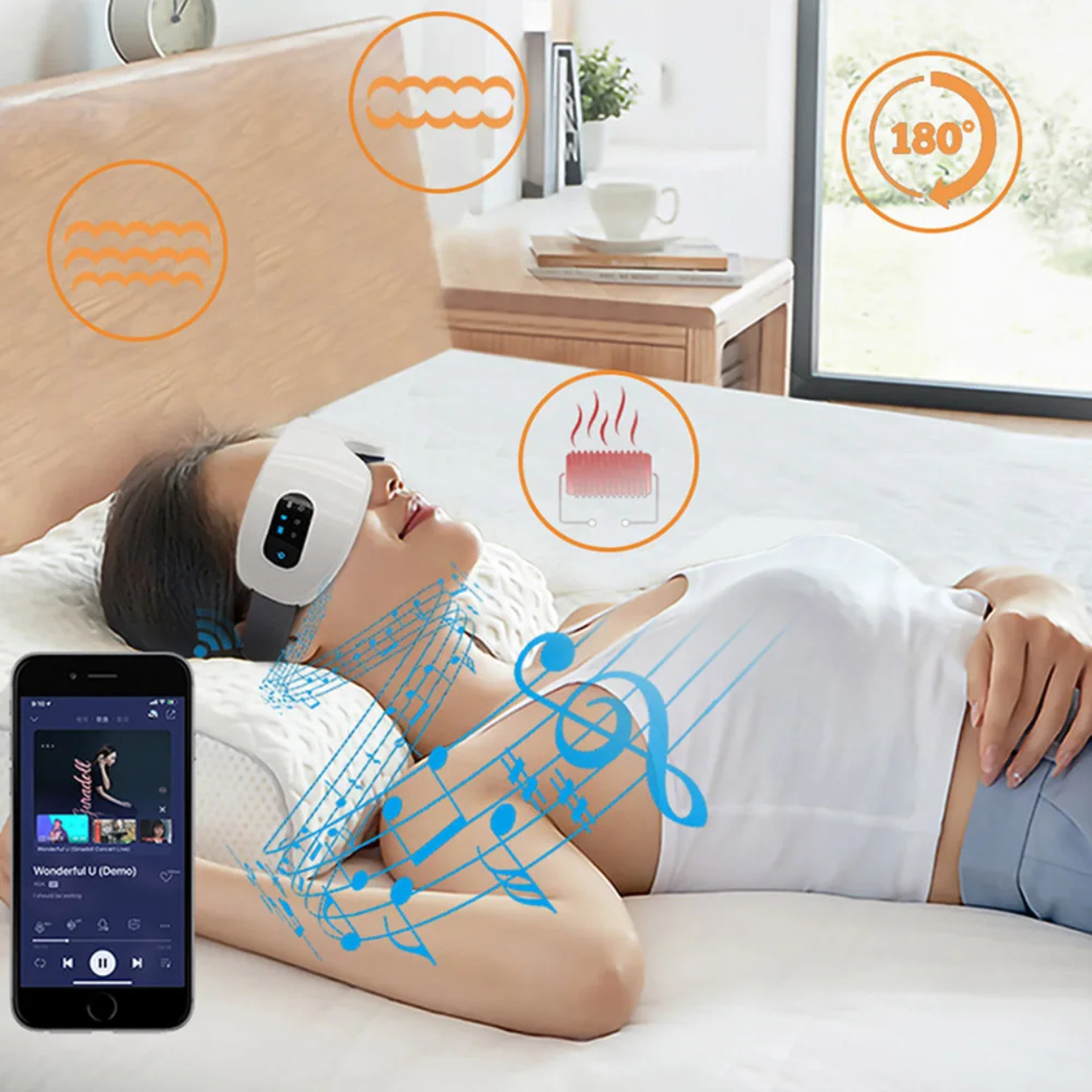 Masseur Oculaire Intelligent Bluetooth