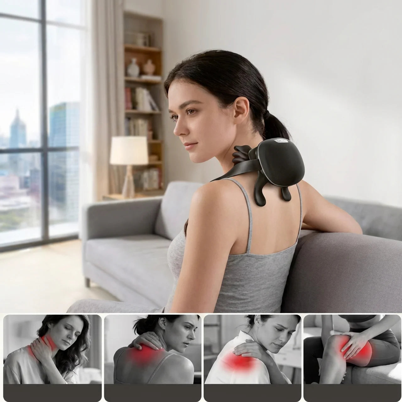 Masseur Cervical Shiatsu 4D Chauffant