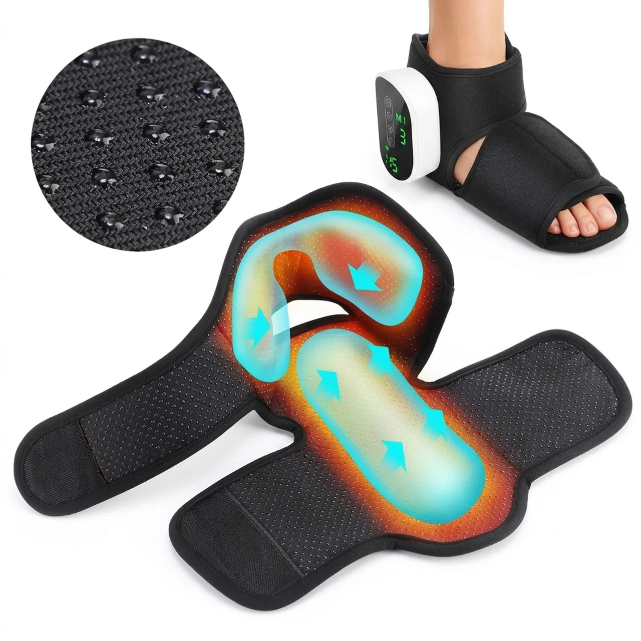 Masseur Pied & Cheville à Airbags Chauffants
