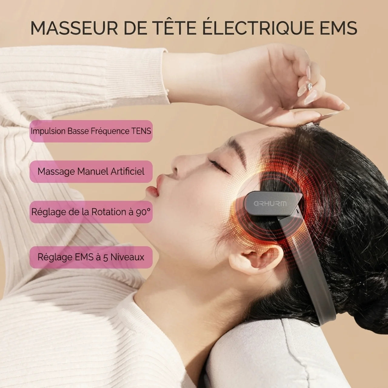 Masseur Tête Électrique Relaxant