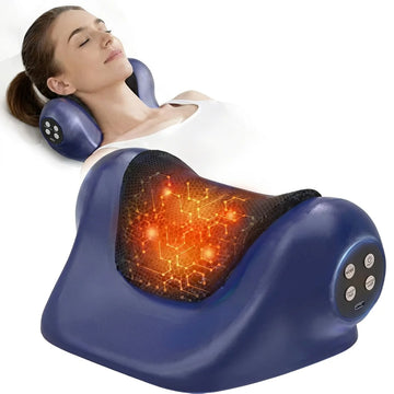 Masseur de Cou Chauffant et Étireur Cervical