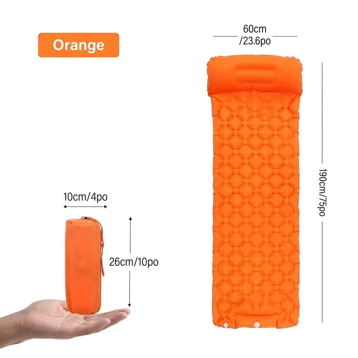 Matelas de Camping Gonflable avec Pompe Intégrée