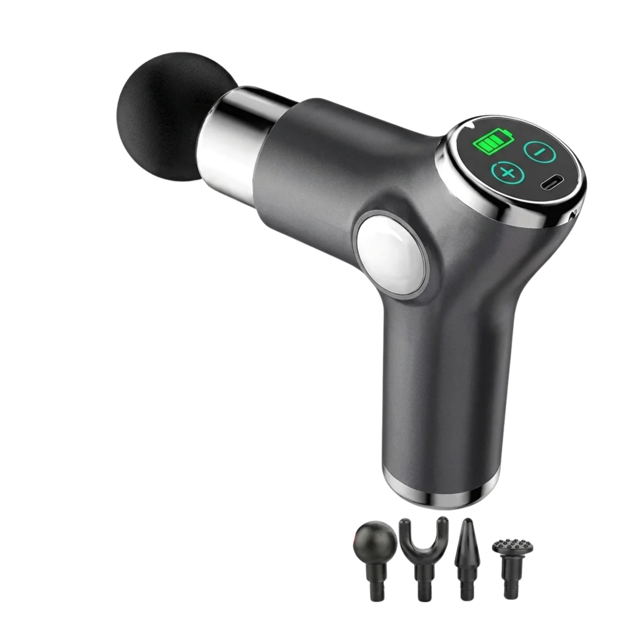 Mini Pistolet de Massage Musculaire LCD 32 Vitesses USB-C