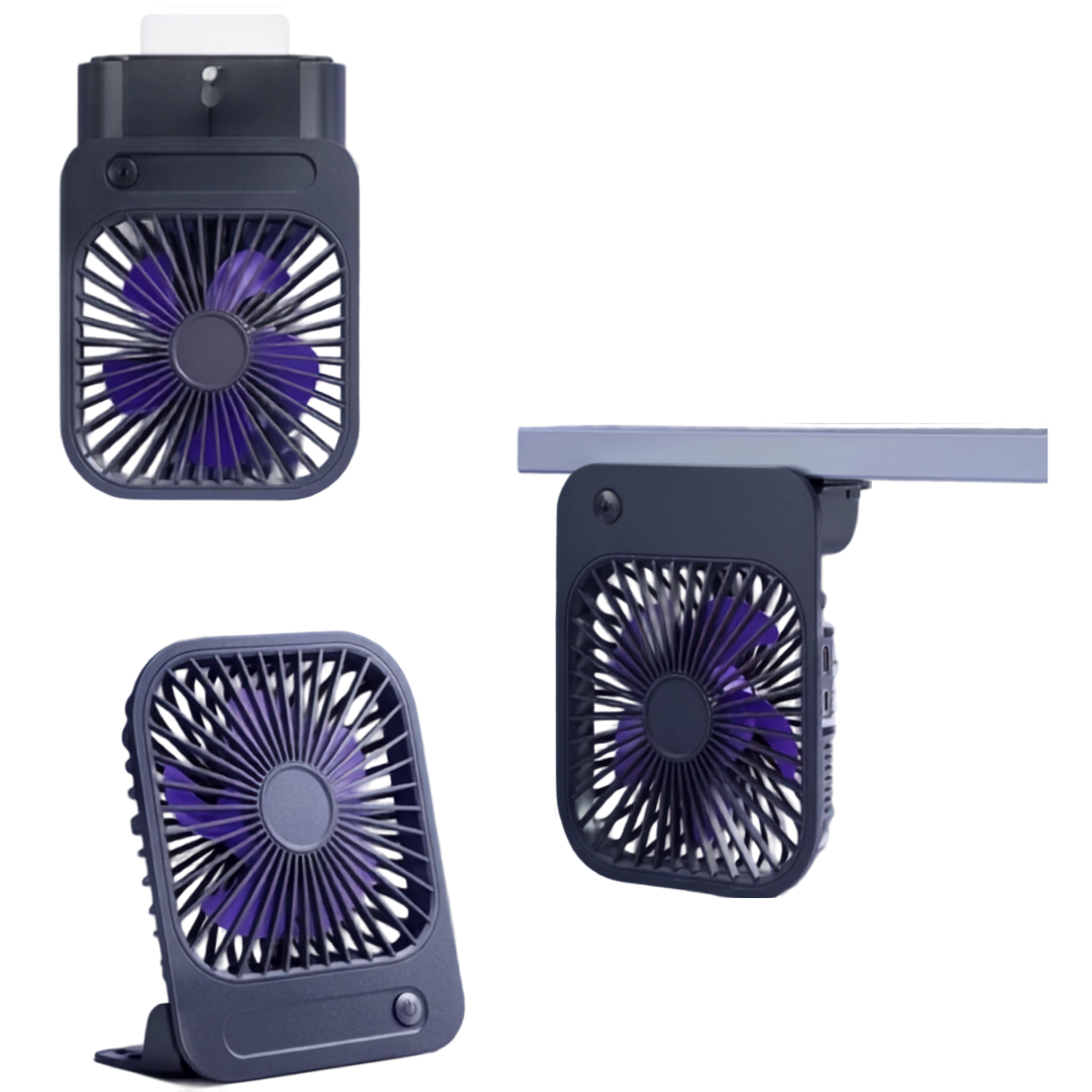 Ventilateur Magnétique Portable Mini Ventilateur USB Rechargeable Bureau et Cuisine