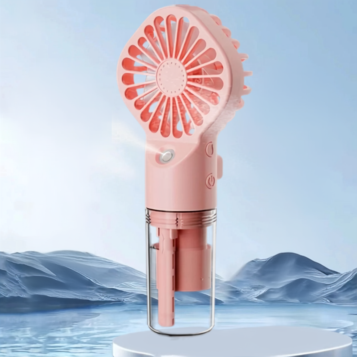 Mini Ventilateur de Poche Brumisateur Portable USB Rechargeable pour Voyage et Bureau